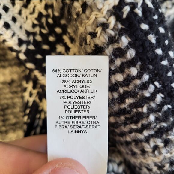 Lucky Brand black/white full zip-up collard jacket - Picture 8 of 9